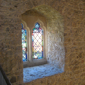 window in restored wall